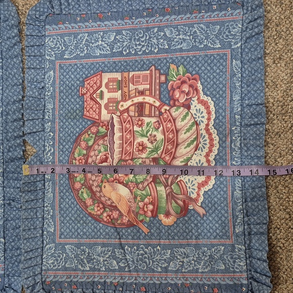 Vintage Set of 4 Beautiful Quilt Table Place Mats - Picture 6 of 7